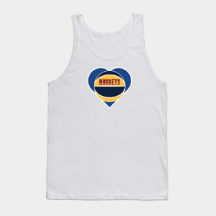 Heart Shaped Denver Nuggets Basketball Tank Top